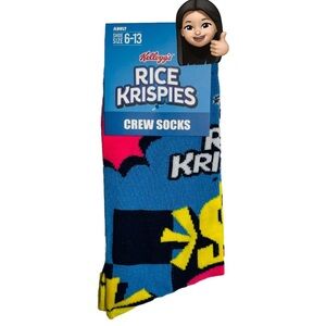 NWT Kelloggs Rice Krispies Y2K Novelty Socks
